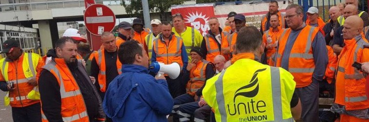 NSSN chair Rob Williams supporting bin strike