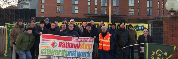 RMT Fratton picket NSSN snip