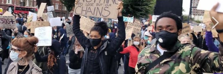 London BLM protest June 7th