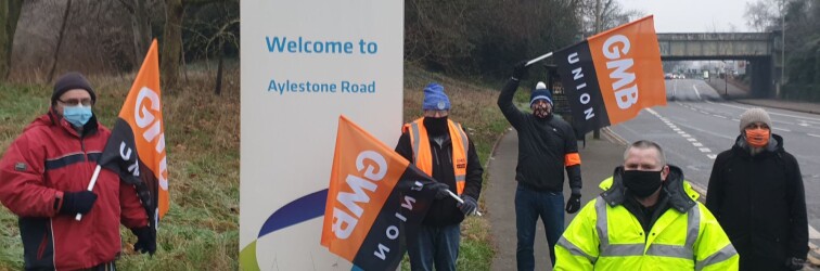 Leicester British Gas picket